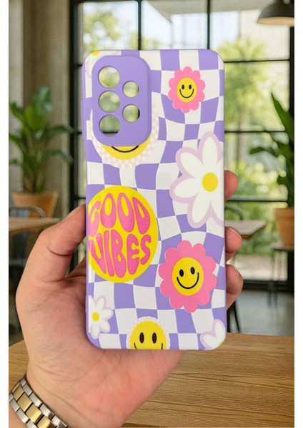 Samsung Galaxy A23 Uyumlu Good Vibes Silikon Darbe Emici Klasik Korumalı Rubber Kılıf fiyatları