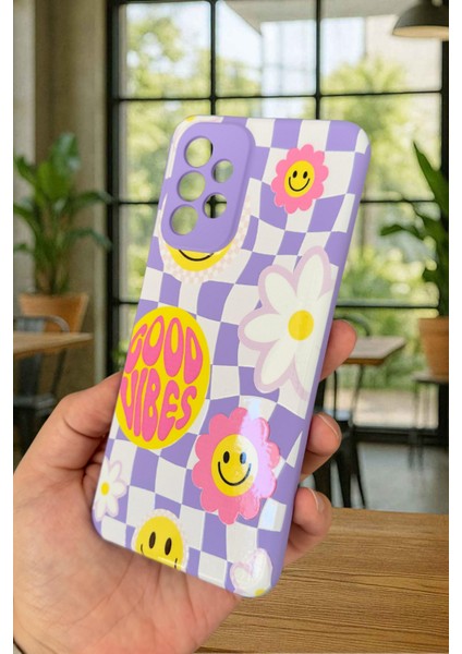 Samsung Galaxy A23 Uyumlu Good Vibes Silikon Darbe Emici Klasik Korumalı Rubber Kılıf modelleri