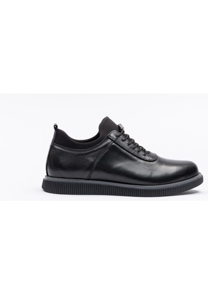 Erkek Siyah Nubuk Deri Kalın Tabanlı Günlük Ayakkabı fiyatları