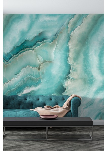 Duvar Kağıdı 3 Boyutlu Lüks Çatlak Mermer Desenli Silinebilir Tekstil Duvar Kağıdı modelleri