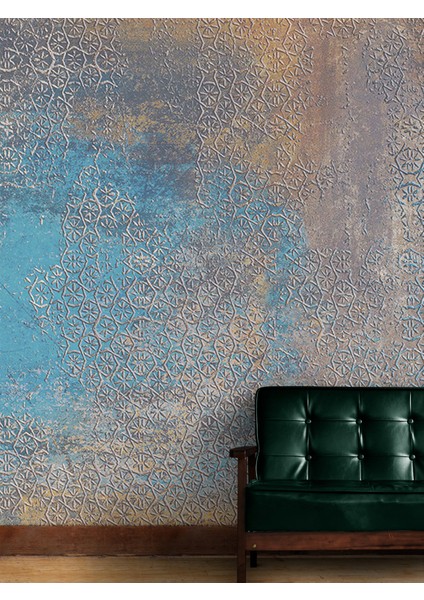 Rustik ve Bohem Desenli Duvar Kağıdı -Isı ve Ses Yalıtımı Yırtılmaz