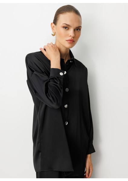 Klasik Yaka Düz Siyah Kadın Tunik M1MZ1030210161 modelleri