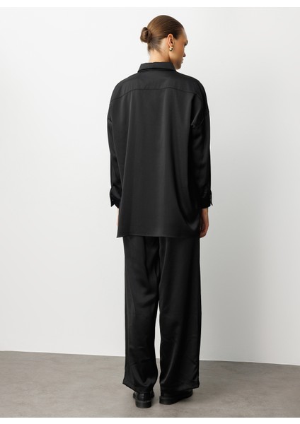 Klasik Yaka Düz Siyah Kadın Tunik M1MZ1030210161 fırsatları