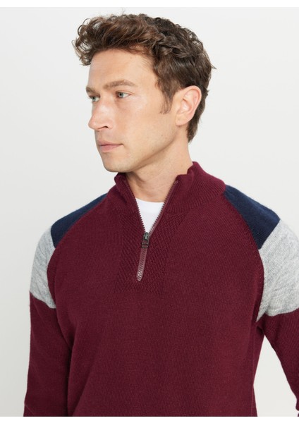 Bato Yaka Standart Lacivert - Bordo Erkek Kazak ACE049261481_BRL fırsatları