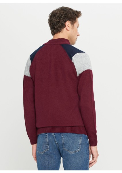 Bato Yaka Standart Lacivert - Bordo Erkek Kazak ACE049261481_BRL indirimleri