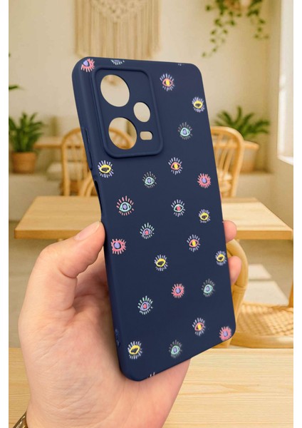 Xiaomi Redmi Note 12 PRO5G-MİNİ Evıl Eye Desenli Silikon Darbe Emici Klasik Korumalı Rubber Kılıf fırsatları