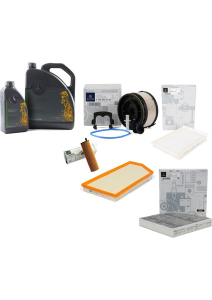 Mercedes W206 Kasa C200 D Periyodik Bakım Filtre Seti Orijinal