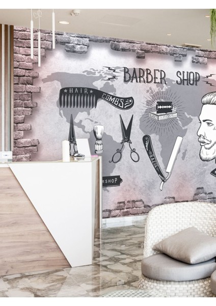 Kuaför Malzemeleri Desenli Isı ve Ses Yalıtımlı Sağlıklı Tekstil Duvar Kağıdı