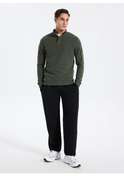 Dik Yaka Haki Erkek Sweatshırt 261 Lcm 241068 Luke Haki fiyatları