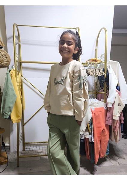 Kız Çocuk Uzun Kollu Şık Takım, Eşofman, Rahat, Modern Tarz fırsatları