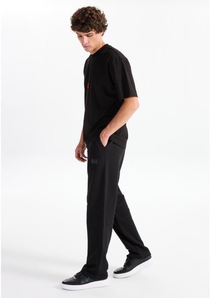 Relaxed Siyah Erkek Eşofman Altı 50546683_DELASTPAN