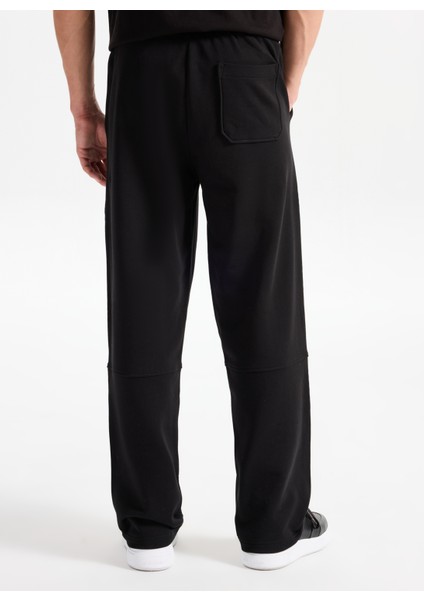 Relaxed Siyah Erkek Eşofman Altı 50546683_DELASTPAN