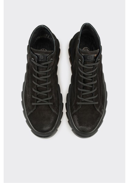 Siyah Deri Erkek Spor Bot fırsatları