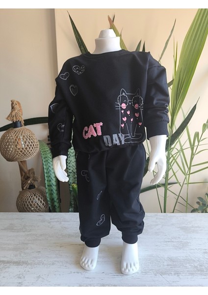 Kız Çocuk Alt Üst Takım Uzun Kollu Eşofman Rahat Şık Modern Tasarım fiyatları