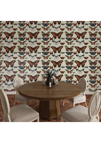 Kelebek Desenli Duvar Kağıdı -Isı ve Ses Yalıtımı modelleri