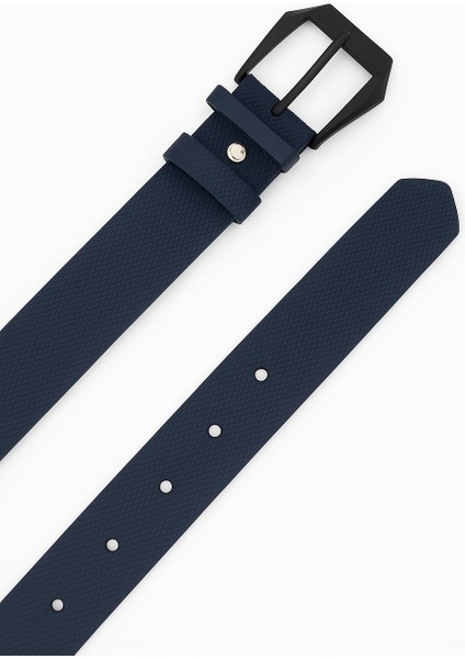 Kadın Dokulu Siyah Tokalı Deri Görünümlü Kemer modelleri