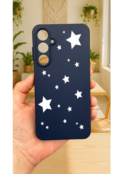 Samsung Galaxy A35 -Mini Yıldız Desenli Silikon Darbe Emici Klasik Korumalı Rubber Kılıf fiyatları
