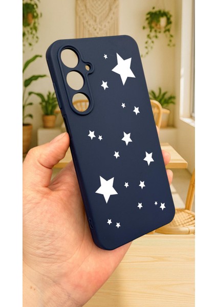 Samsung Galaxy A35 -Mini Yıldız Desenli Silikon Darbe Emici Klasik Korumalı Rubber Kılıf modelleri