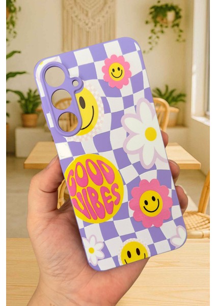 Samsung Galaxy A55 -Good Vibes Silikon Darbe Emici Klasik Korumalı Rubber Kılıf