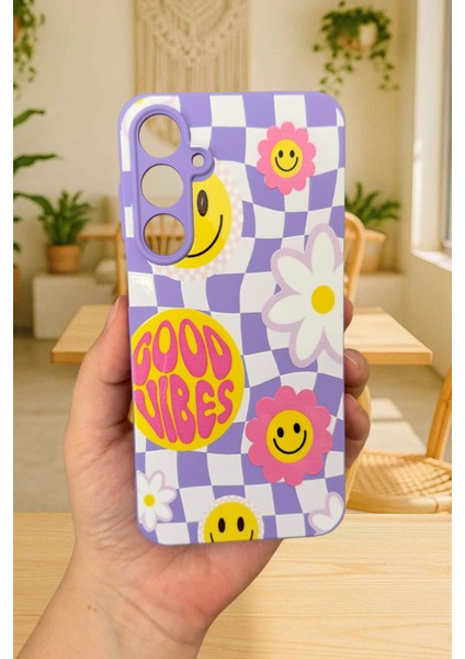 Samsung Galaxy A55 -Good Vibes Silikon Darbe Emici Klasik Korumalı Rubber Kılıf fiyatları