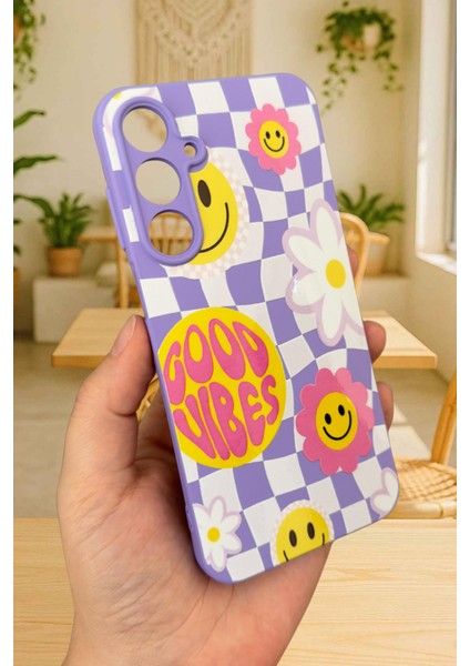 Samsung Galaxy A55 -Good Vibes Silikon Darbe Emici Klasik Korumalı Rubber Kılıf fırsatları