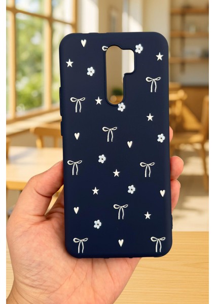 Xiaomi Redmi 9 Uyumlu Mini Fiyonk Desenli Silikon Darbe Emici Klasik Korumalı Rubber Kılıf fiyatları