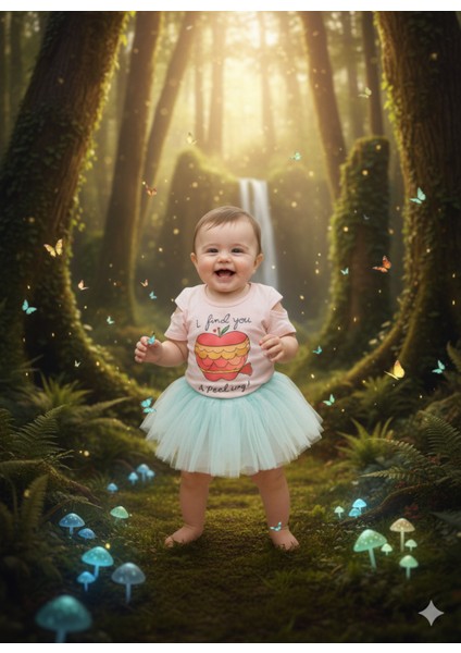 Kız Bebek Şortlu Takım Pamuklu, Tütülü modelleri