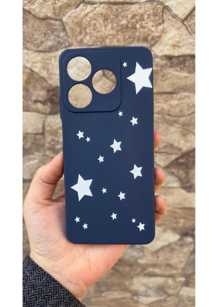 Realme C63 Uyumlu Mini Yıldız Desenli Silikon Darbe Emici Klasik Korumalı Rubber Kılıf fiyatları
