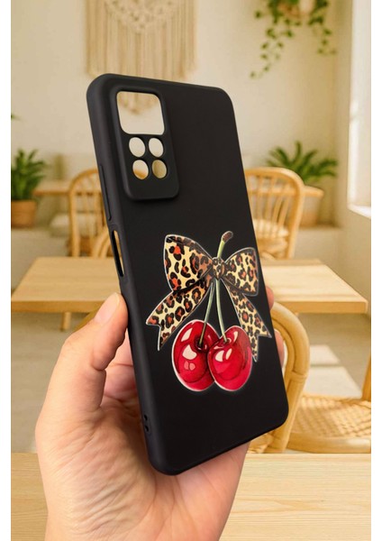 Redmi Note 11PRO/NOTE 12PRO4G-KIRAZ Leopar Fiyonk Desenli Silikon Darbe Emici Rubber Kılıf fırsatları