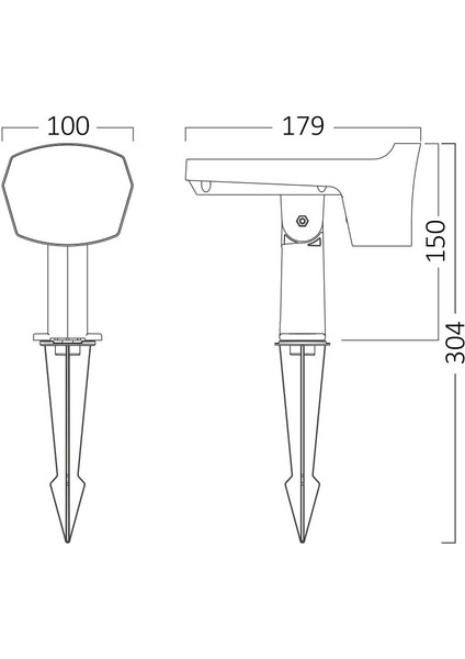 Kazıklı Spot 12W-RGB-IP65