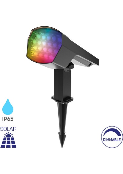 Kazıklı Spot 12W-RGB-IP65
