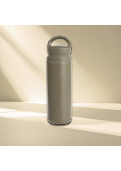 Paslanmaz Çelik Tutacaklı Termos 500 ml -Vakumlu Sızdırmaz Termos