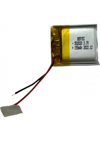 502020 3.7V 150MAH Li-Polymer Pil DEVRELI/1.5A
