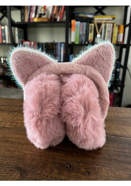1 Adet Kışlık Peluş Kulaklık Katlanabilir Soğuktan Kulak Koruyucu Kedi Kulak Simli Pelüş Kulaklık fiyatları