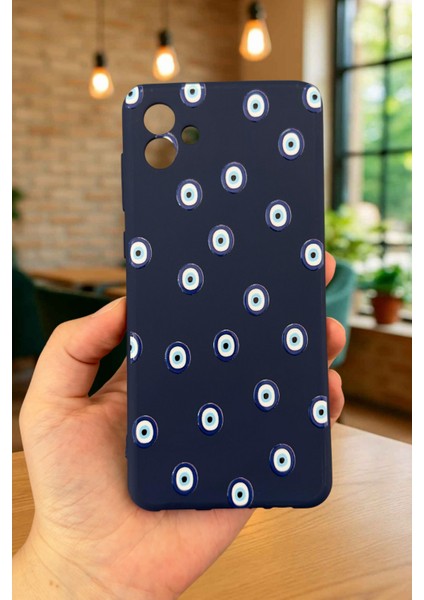 Samsung Galaxy A04 - Nazar Boncuk Desenli Silikon Darbe Emici Klasik Korumalı Rubber Kılıf fiyatları