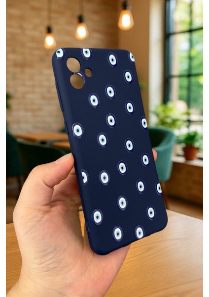 Samsung Galaxy A04 - Nazar Boncuk Desenli Silikon Darbe Emici Klasik Korumalı Rubber Kılıf modelleri