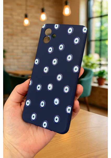 Samsung Galaxy A04 - Nazar Boncuk Desenli Silikon Darbe Emici Klasik Korumalı Rubber Kılıf fırsatları