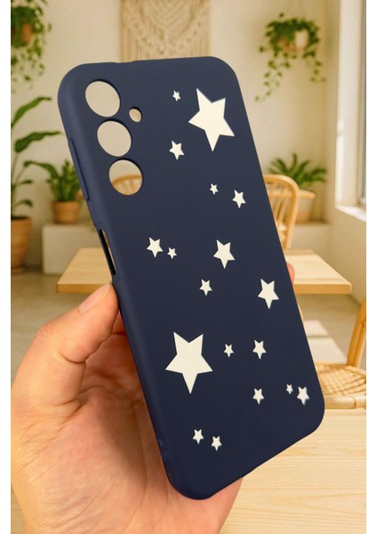 Samsung Galaxy A14 Uyumlu Mini Yıldız Desenli Silikon Darbe Emici Klasik Korumalı Rubber Kılıf modelleri