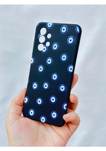 Samsung Galaxy A32 -Nazar Boncuk Desenli Silikon Darbe Emici Klasik Korumalı Rubber Kılıf fırsatları