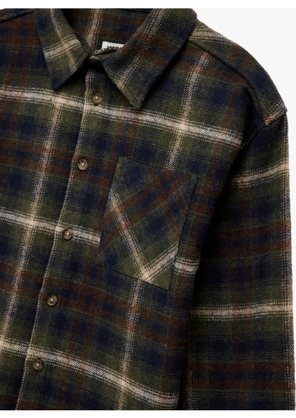 Ekose Desenli Uzun Kollu Oduncu Gömlek modelleri