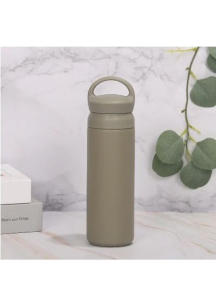 Paslanmaz Çelik Tutacaklı Termos 500 ml -Vakumlu Sızdırmaz Termos