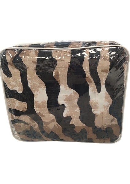Safari Çift Kişilik Ultra Yumuşak Embos Vizon Battaniye (200X240)-LEOPAR Kahve Siyah modelleri