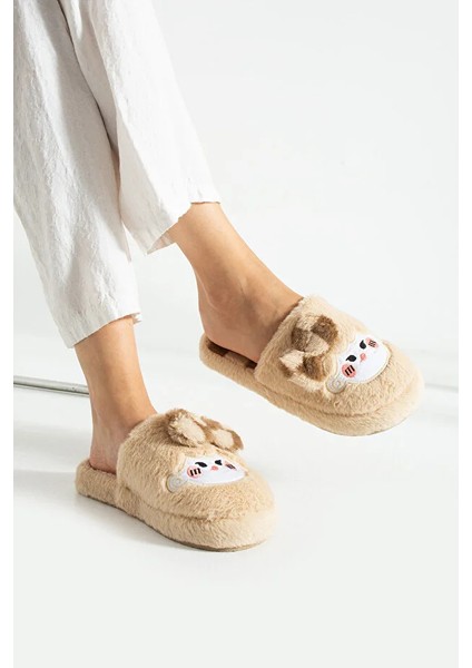 Bubu Kadın Peluş Içi Tüylü Kaydırmaz Rahat Taban Fiyonklu Kışlık Ev Terliği fiyatları