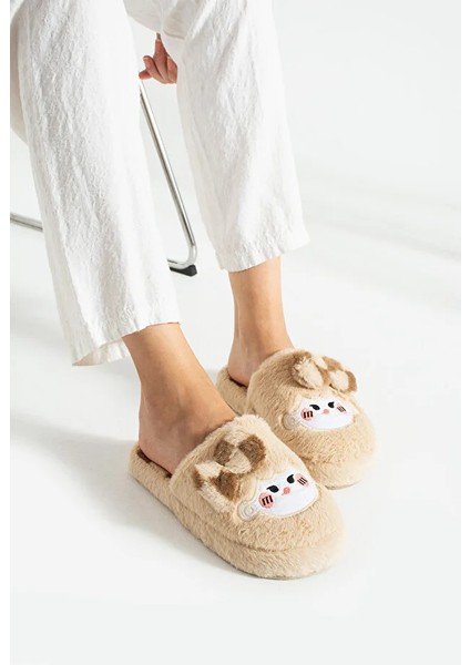 Bubu Kadın Peluş Içi Tüylü Kaydırmaz Rahat Taban Fiyonklu Kışlık Ev Terliği modelleri