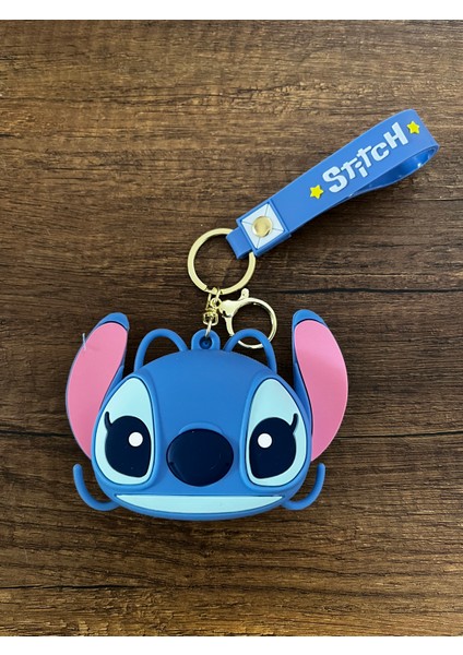 Kız Çocuk Stitch Silikon Cüzdan Stiç Stik Çanta Süsü Charm Anahtarlık 1 Adet