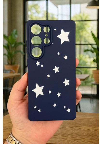 Samsung Galaxy S25 Ultra Mini Yıldız Desenli Silikon Darbe Emici Klasik Korumalı Rubber Kılıf fiyatları