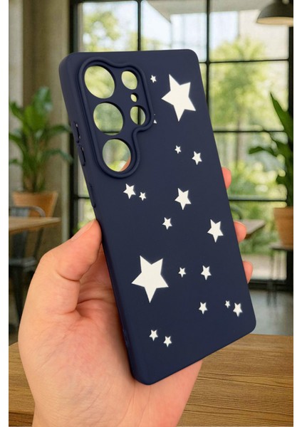 Samsung Galaxy S25 Ultra Mini Yıldız Desenli Silikon Darbe Emici Klasik Korumalı Rubber Kılıf modelleri