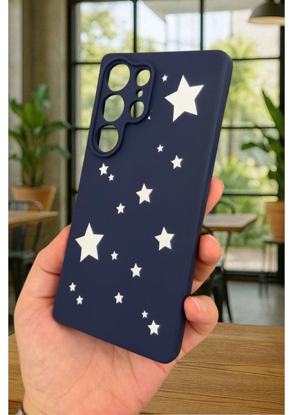 Samsung Galaxy S25 Ultra Mini Yıldız Desenli Silikon Darbe Emici Klasik Korumalı Rubber Kılıf fırsatları