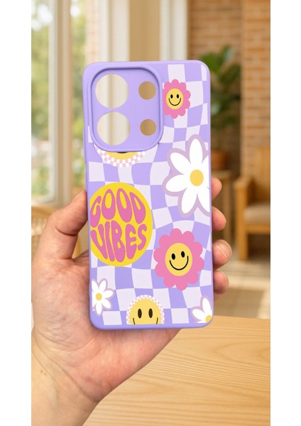 Xiaomi Redmi Note 13 4g Uyumlu Good Vibes Silikon Darbe Emici Klasik Korumalı Rubber Kılıf fiyatları