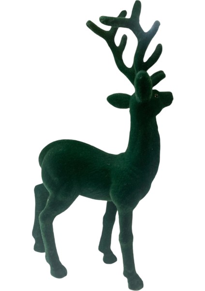 1 Adet Kadife Dokulu Geyik Yılbaşı Süs 29 cm indirimleri